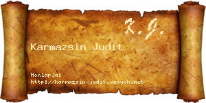 Karmazsin Judit névjegykártya